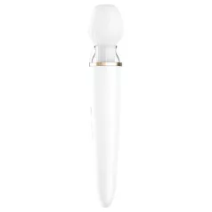   Satisfyer Double Wand-er - έξυπνο μασάζ δονητής - λευκό