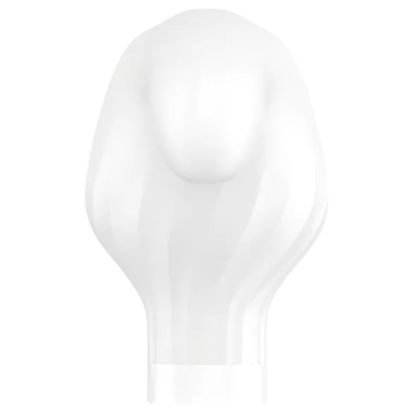 Satisfyer Double Wand-er - έξυπνο μασάζ δονητής - λευκό