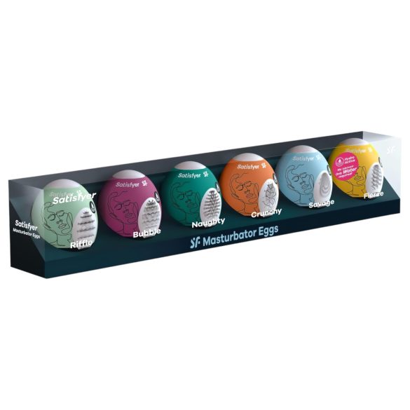 Satisfyer - αυγό αυνανιστής σετ 6 τεμαχίων - άνδρας