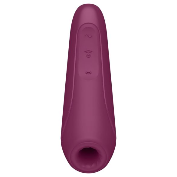 Satisfyer Curvy 1+ - έξυπνος κλειτοριδικός διεγέρτης με κύματα αέρα - κόκκινο