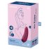 Satisfyer Curvy 1+ - έξυπνος κλειτοριδικός διεγέρτης με κύματα αέρα - κόκκινο