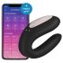 Satisfyer Double Joy - Έξυπνος Αδιάβροχος Δονητής για Ζευγάρια (Μαύρο)