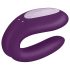 Satisfyer Double Joy – έξυπνος, αδιάβροχος δονητής για ζευγάρια (μωβ)