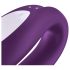 Satisfyer Double Joy – έξυπνος, αδιάβροχος δονητής για ζευγάρια (μωβ)