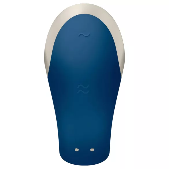 Satisfyer Double Love - δονητής ζευγαριού με έλεγχο μέσω εφαρμογής (μπλε)