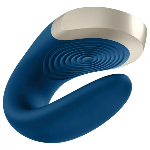 Satisfyer Double Love - δονητής ζευγαριού με έλεγχο μέσω εφαρμογής (μπλε)