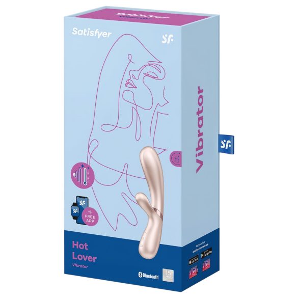 Satisfyer Hot Lover - έξυπνος δονητής για γυναίκα - ασημί