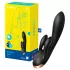 Satisfyer Double Flex - Δονητής με βραχίονα κλειτορίδας με έλεγχο μέσω εφαρμογής (μαύρος)