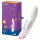 Satisfyer Double Flex - Δονητής με βραχίονα κλειτορίδας με έλεγχο μέσω εφαρμογής (λευκός)