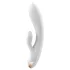 Satisfyer Double Flex - Δονητής με βραχίονα κλειτορίδας με έλεγχο μέσω εφαρμογής (λευκός)