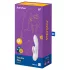 Satisfyer Double Flex - Δονητής με βραχίονα κλειτορίδας με έλεγχο μέσω εφαρμογής (λευκός)