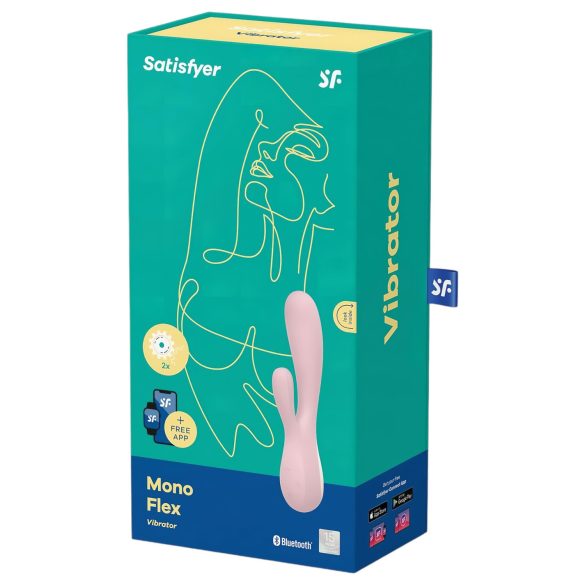 Satisfyer Mono Flex - έξυπνος αδιάβροχος δονητής (ροζ)