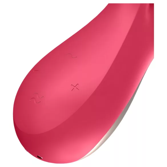Satisfyer Mono Flex - δονητής rabbit αδιάβροχος με εφαρμογή - κόκκινο