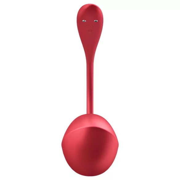 Satisfyer Shiny Petal - δονούμενο αυγό με τηλεχειριστήριο - κόκκινο
