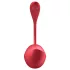 Satisfyer Shiny Petal - δονούμενο αυγό με τηλεχειριστήριο - κόκκινο
