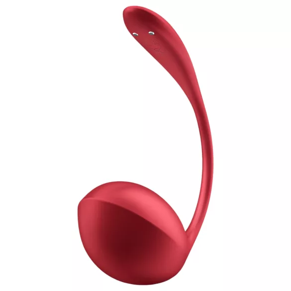 Satisfyer Shiny Petal - δονούμενο αυγό με τηλεχειριστήριο - κόκκινο