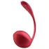 Satisfyer Shiny Petal - δονούμενο αυγό με τηλεχειριστήριο - κόκκινο