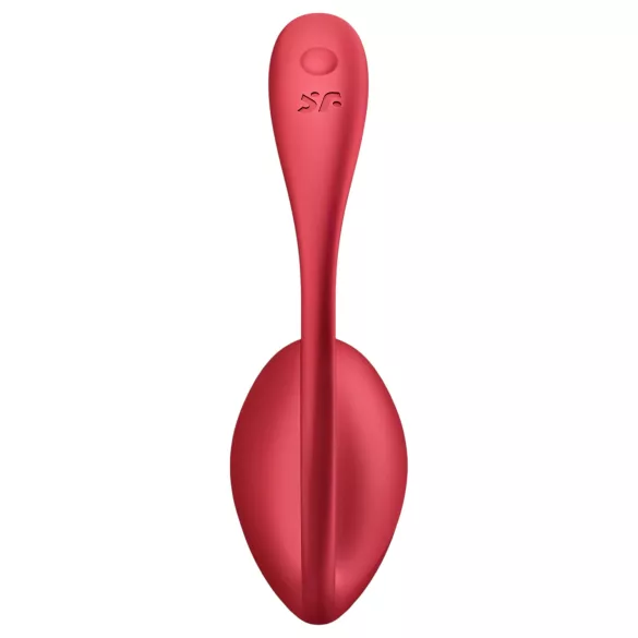 Satisfyer Shiny Petal - δονούμενο αυγό με τηλεχειριστήριο - κόκκινο