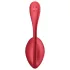 Satisfyer Shiny Petal - δονούμενο αυγό με τηλεχειριστήριο - κόκκινο