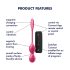 Satisfyer Love Birds 2 - έξυπνη, δονητική μπάλα γκέισας (ροζ)