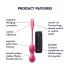 Satisfyer Love Birds 2 - Δονητική μπάλα γκέισα με έλεγχο μέσω εφαρμογής (ροζ)