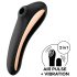 Satisfyer Dual Kiss - επαναφορτιζόμενος δονητής κολπικός και κλειτοριδικός (μαύρος)