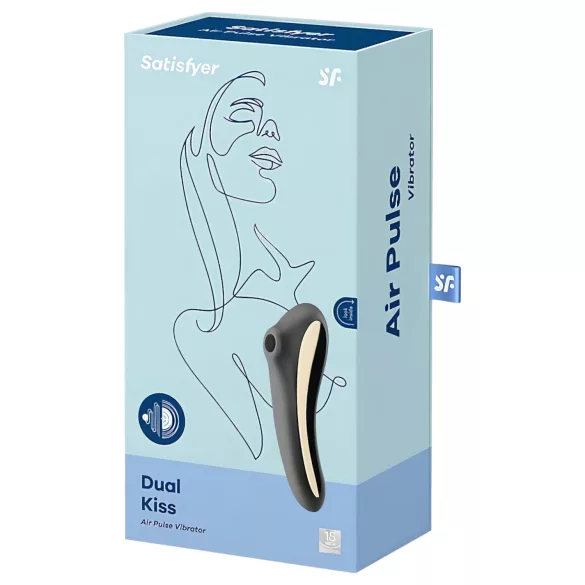 Satisfyer Dual Kiss - δονητής κλειτορίδας & κόλπου με δόνηση - επαναφορτιζόμενος