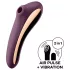 Satisfyer Dual Kiss - 2 σε 1, κολπικός και κλειτοριδικός δονητής (μοβ)