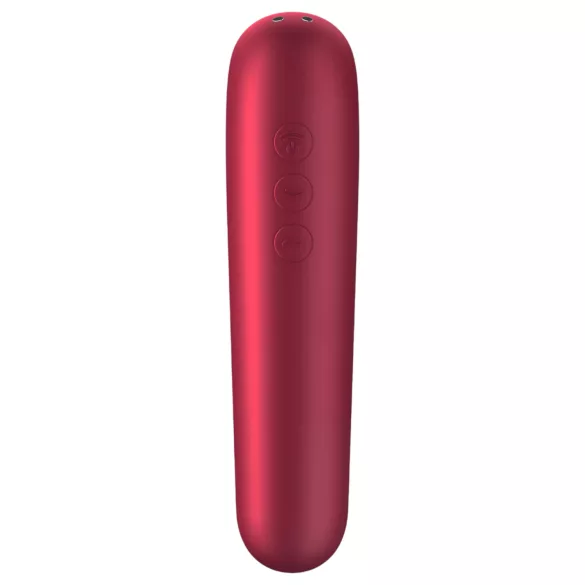 Satisfyer Dual Love - δονητής κλειτορίδας και κολπικός - έξυπνος - κόκκινο