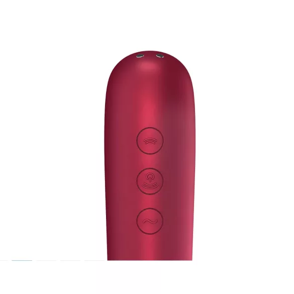 Satisfyer Dual Love - δονητής κλειτορίδας και κολπικός - έξυπνος - κόκκινο