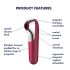 Satisfyer Dual Love - Έξυπνος Δονητής Κολπός και Κλειτορίδας (Κόκκινος)
