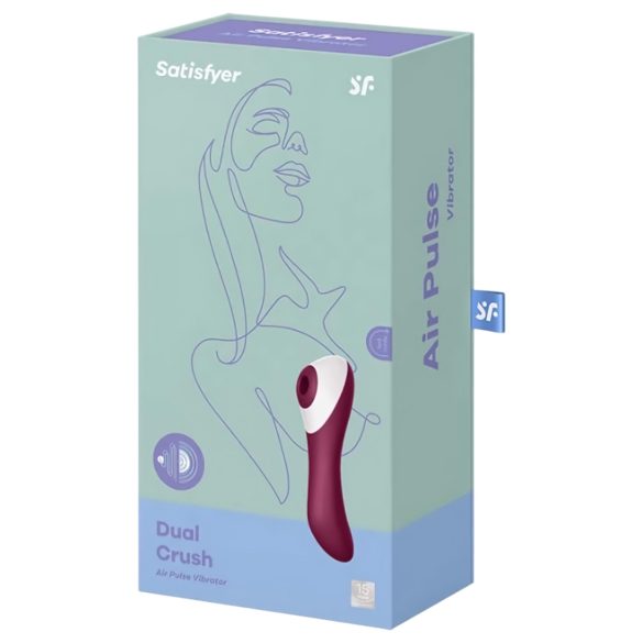 Satisfyer Dual Crush - δονητής κλειτορίδας και κολπικός - επαναφορτιζόμενος