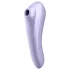 Satisfyer Dual Pleasure - δονητής 2 σε 1 με παλμούς αέρα - μωβ - bluetooth