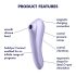 Satisfyer Διπλή Απόλαυση - έξυπνος δονητής 2σε1 με κυματισμό αέρα (μωβ)
