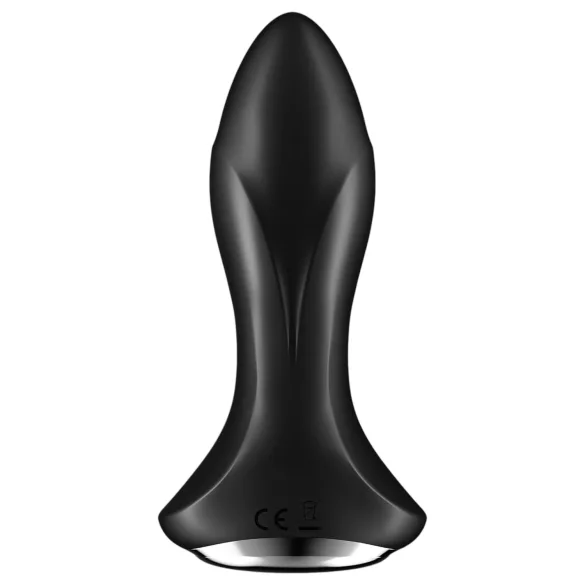 Satisfyer Rotator Plug 1 - δονητής πρωκτού με χάντρες (μαύρος)