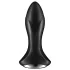 Satisfyer Rotator Plug 1 - δονητής πρωκτού με χάντρες (μαύρος)