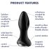 Satisfyer Rotator Plug 2 - Δονητής Πρωκτού με Σφαιρίδια (Μαύρο)