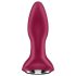 Satisfyer Rotator Plug 2 - Επαναφορτιζόμενος, κυάνιδος δονητής (κόκκινο)