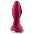 Satisfyer Rotator Plug 2 - Επαναφορτιζόμενος, κυάνιδος δονητής (κόκκινο)