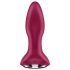 Satisfyer Rotator Plug 2 - Επαναφορτιζόμενος, κυάνιδος δονητής (κόκκινο)