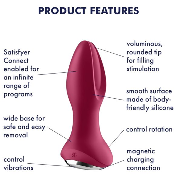 Satisfyer - πρωκτικό βύσμα με δόνηση και περιστροφή