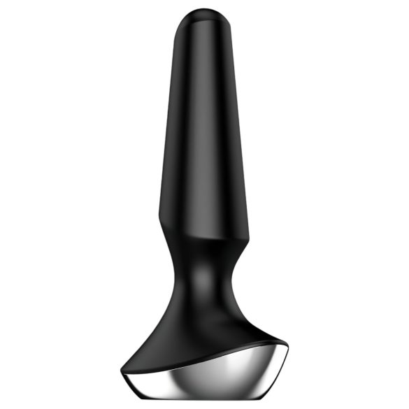 Satisfyer Plug-ilicious 2 - έξυπνος πρωκτικός δονητής (μαύρο)