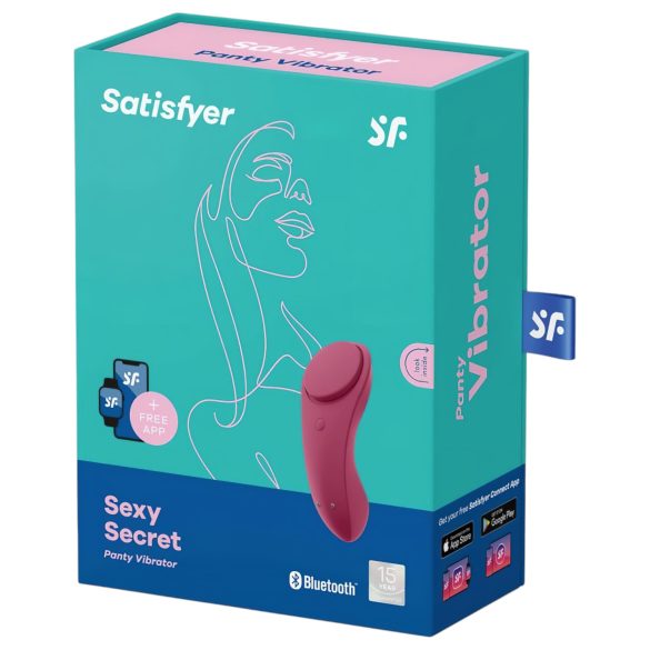 Satisfyer Sexy Secret - δονητής εσωρούχου με bluetooth - αδιάβροχος - κόκκινος