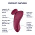 Satisfyer Sexy Secret - δονητής εσωρούχου με bluetooth - αδιάβροχος - κόκκινος