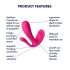 Satisfyer Top Secret Plus - Έξυπνος 3-κλαδος Δονητής (Ροζ)