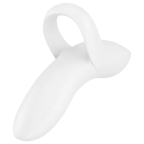 Satisfyer Bold Lover - δονητής δαχτύλου επαναφορτιζόμενος αδιάβροχος λευκός