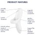 Satisfyer Bold Lover - Επαναφορτιζόμενος, αδιάβροχος δονητής δακτύλου (λευκό)