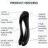 Συσκευή Satisfyer Candy Cane - Επαναφορτιζόμενος, Αδιάβροχος Διπλός Δονητής (Μαύρο)