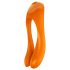 Satisfyer Candy Cane - επαναφορτιζόμενος, αδιάβροχος δονητής διπλής κεφαλής (πορτοκαλί)