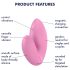 Satisfyer Love Riot - Επαναφορτιζόμενος, αδιάβροχος δονητής δακτύλου (ροζ)